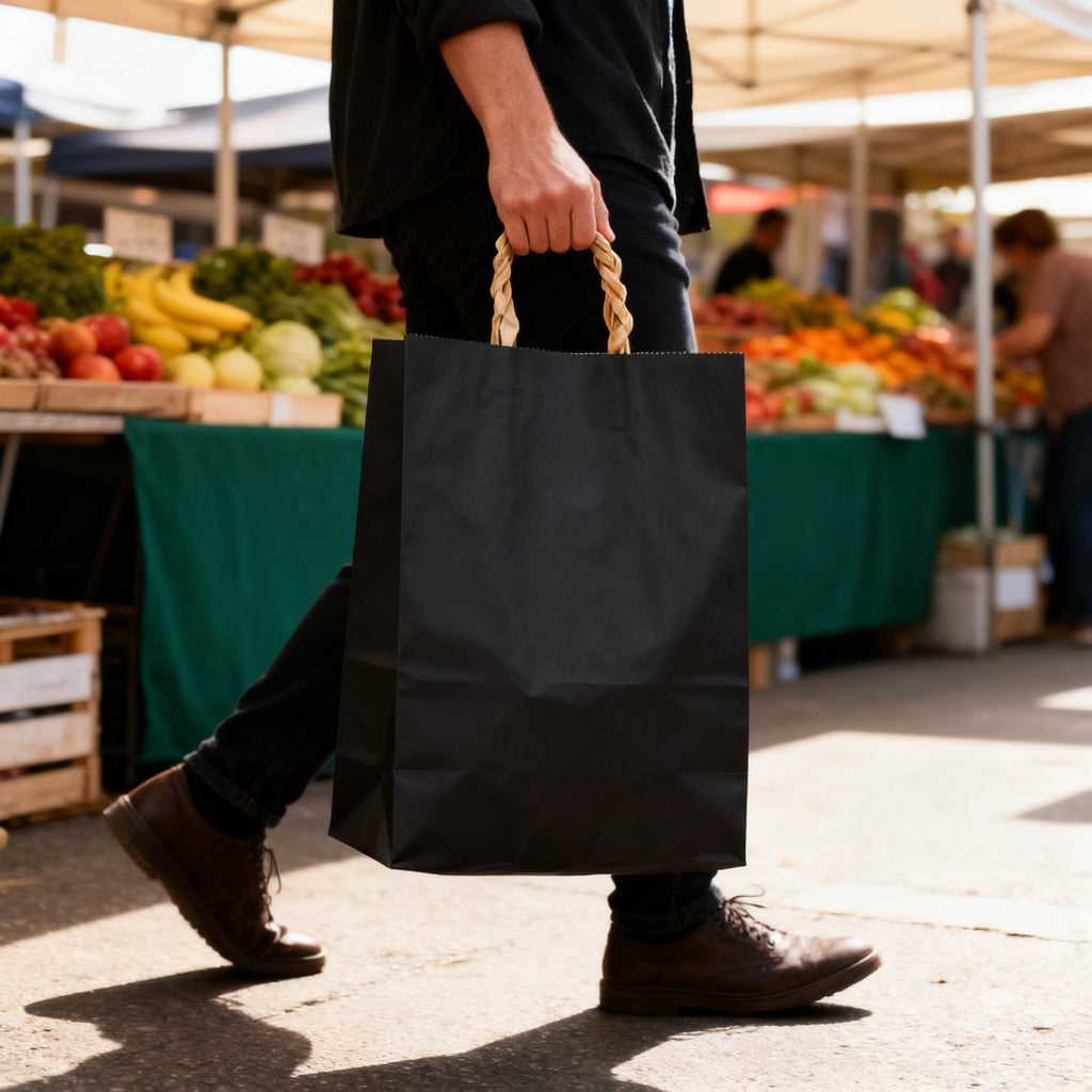 Bolsas de Regalo Negras Paquete de 12