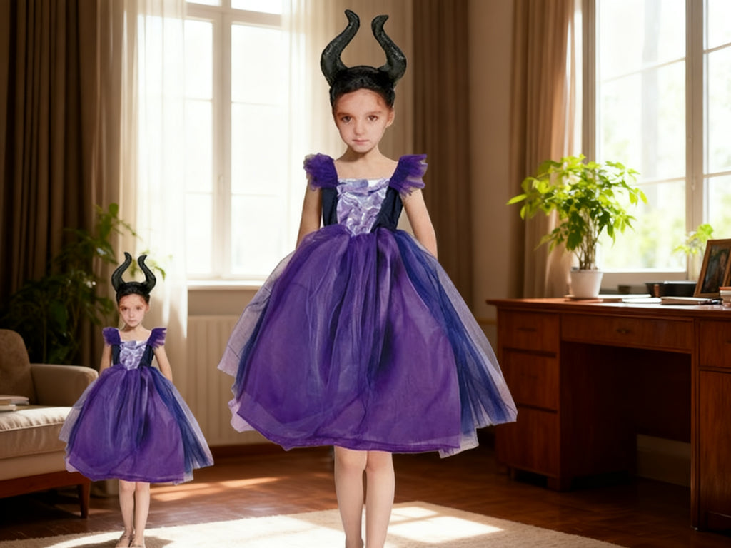 NINA TRAJE DE MALEFICA 10-12 ANOS