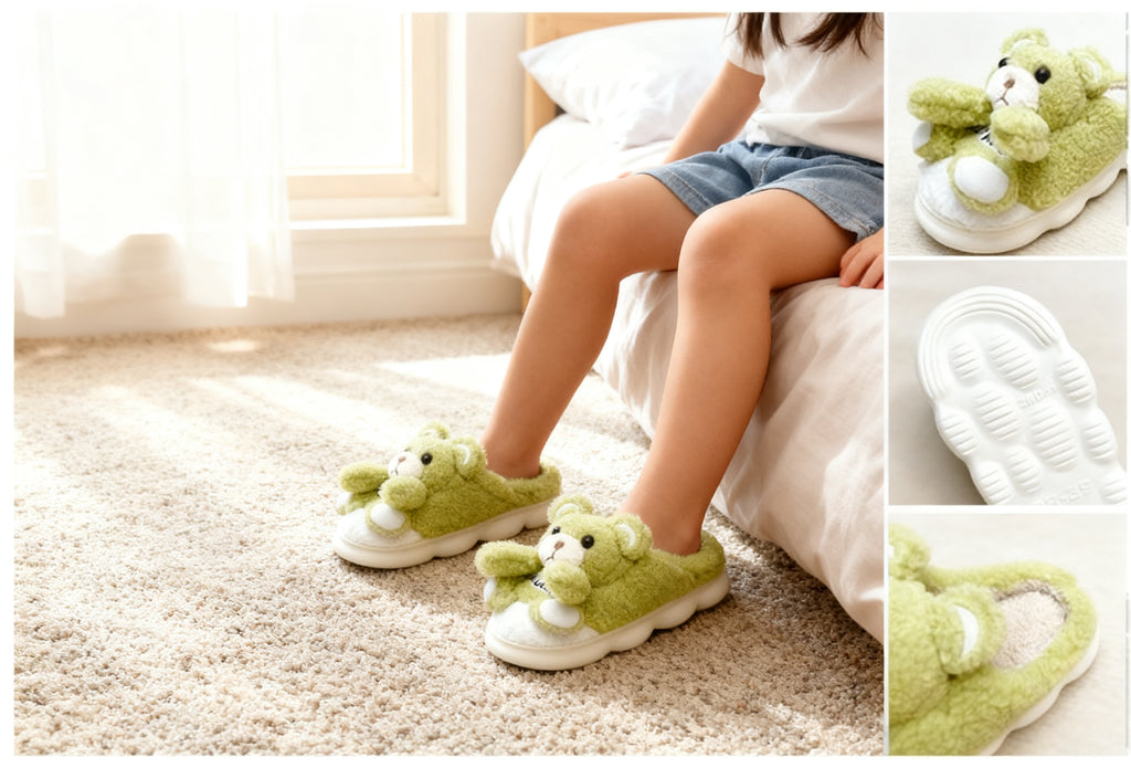 Zapatillas 2267 de Peluche con Oso
