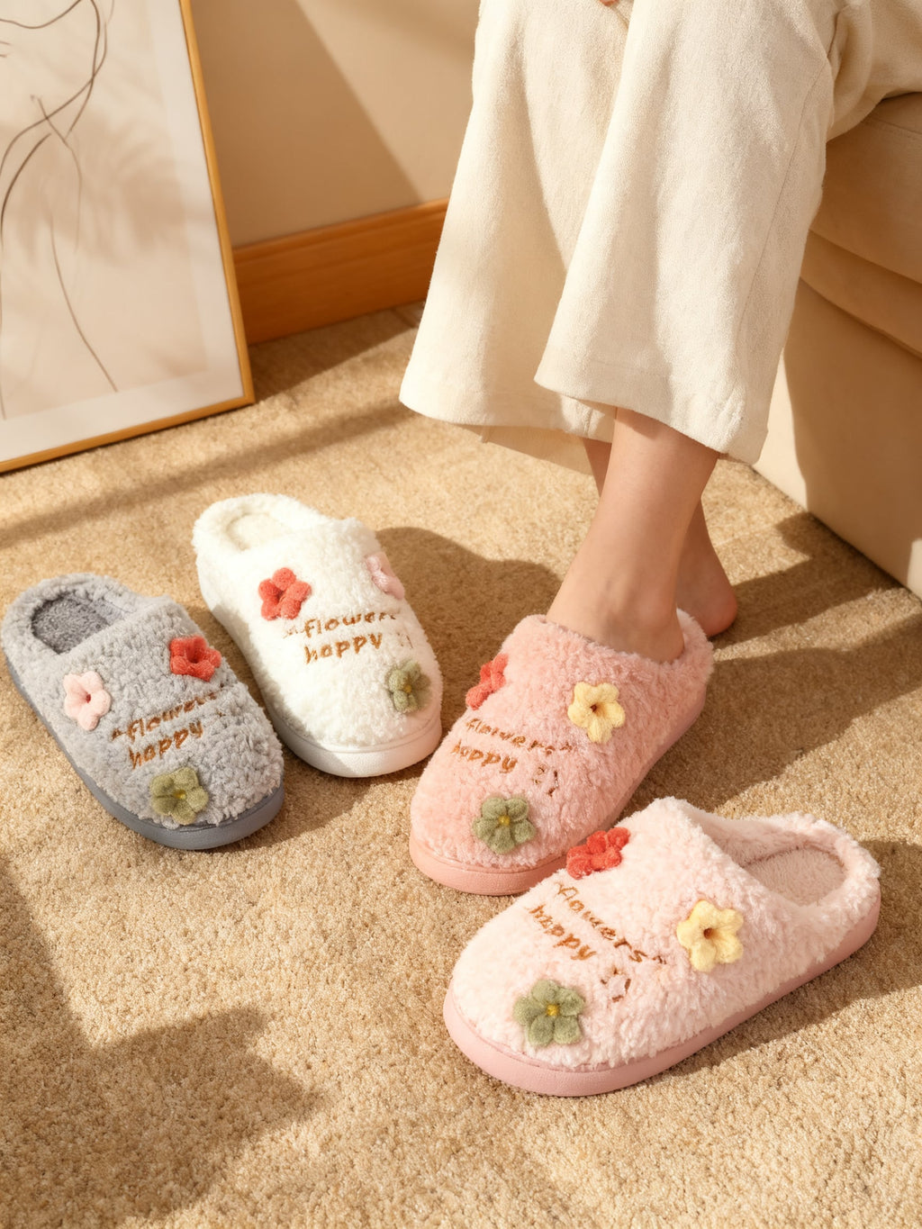 Zapatillas de Algodón Mujer Modelo 2055