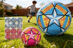 Balón Plástico Decorado Estrella Multicolor 22 cm