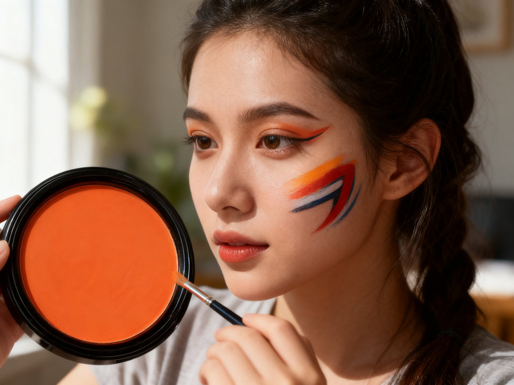 Maquillaje Facial Naranja 1PC