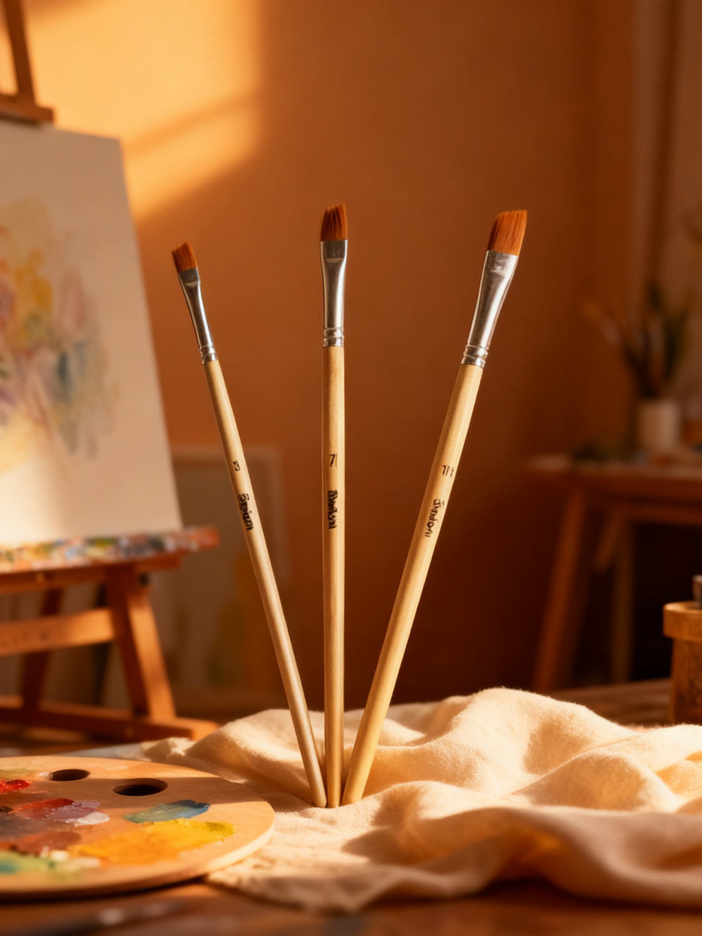 Set de 3 Pinceles para Bellas Artes