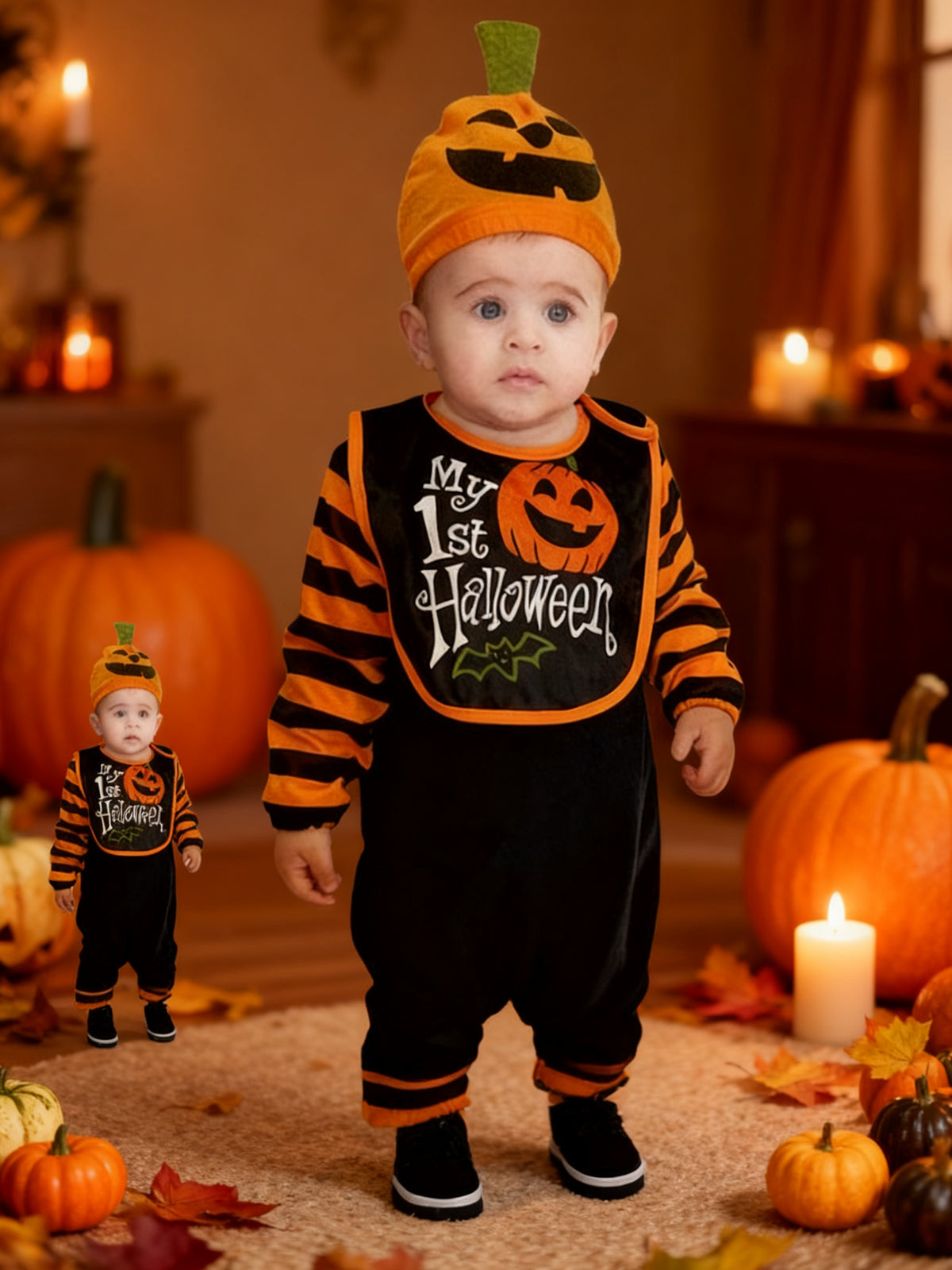 Traje de Calabaza para Bebé
