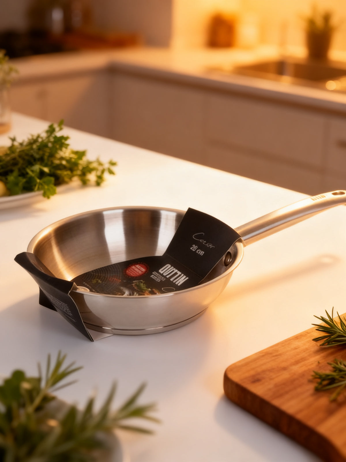 SARTEN ACERO INOXIDABLE 20cm QUTTIN CAESAR