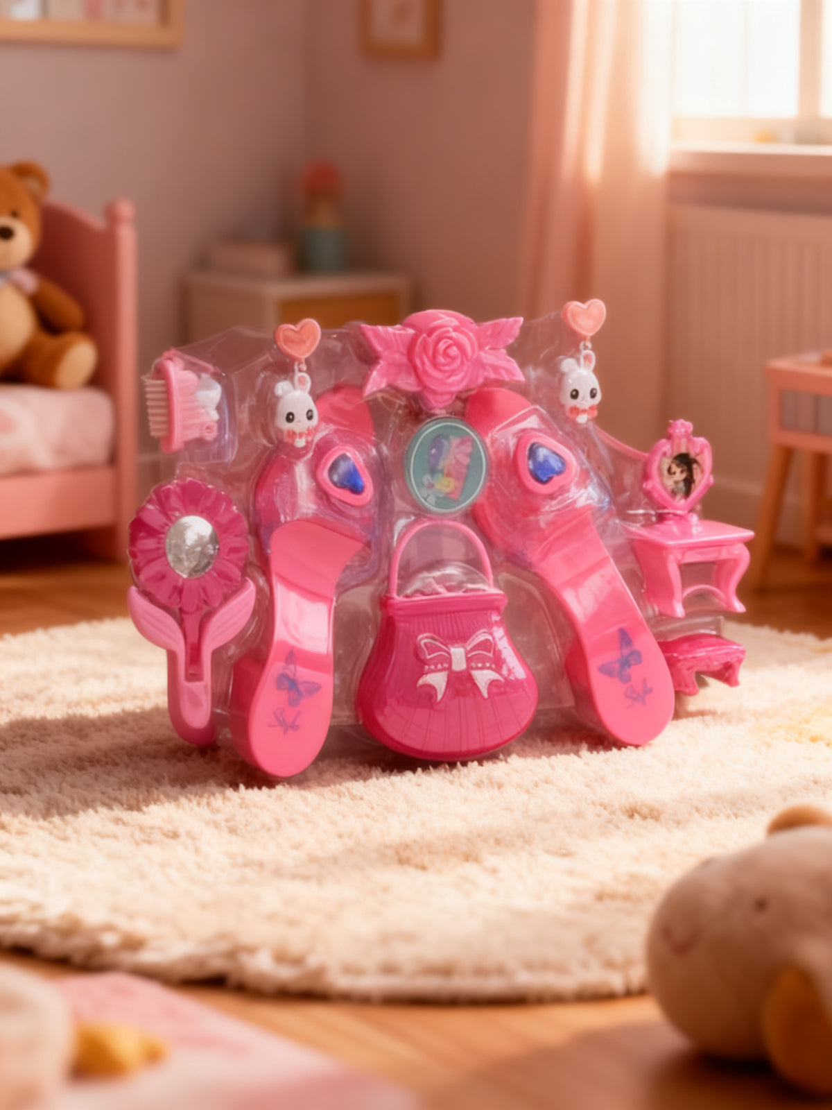 Conjunto de Belleza: Zapatos y Bolso para Niñas