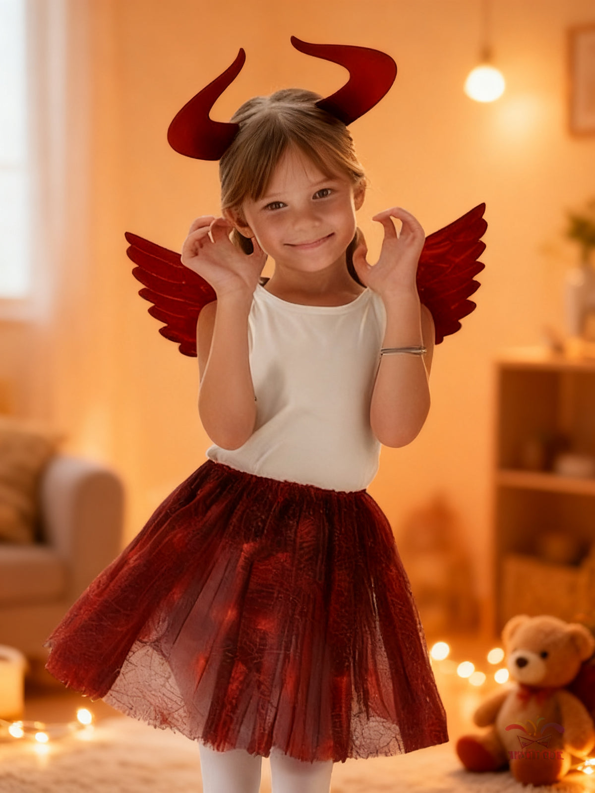 Disfraz Demonio Rojo para Niñas 10-12 Años