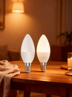 Bombilla LED C37 E14 9W Luz Natural Pack 2