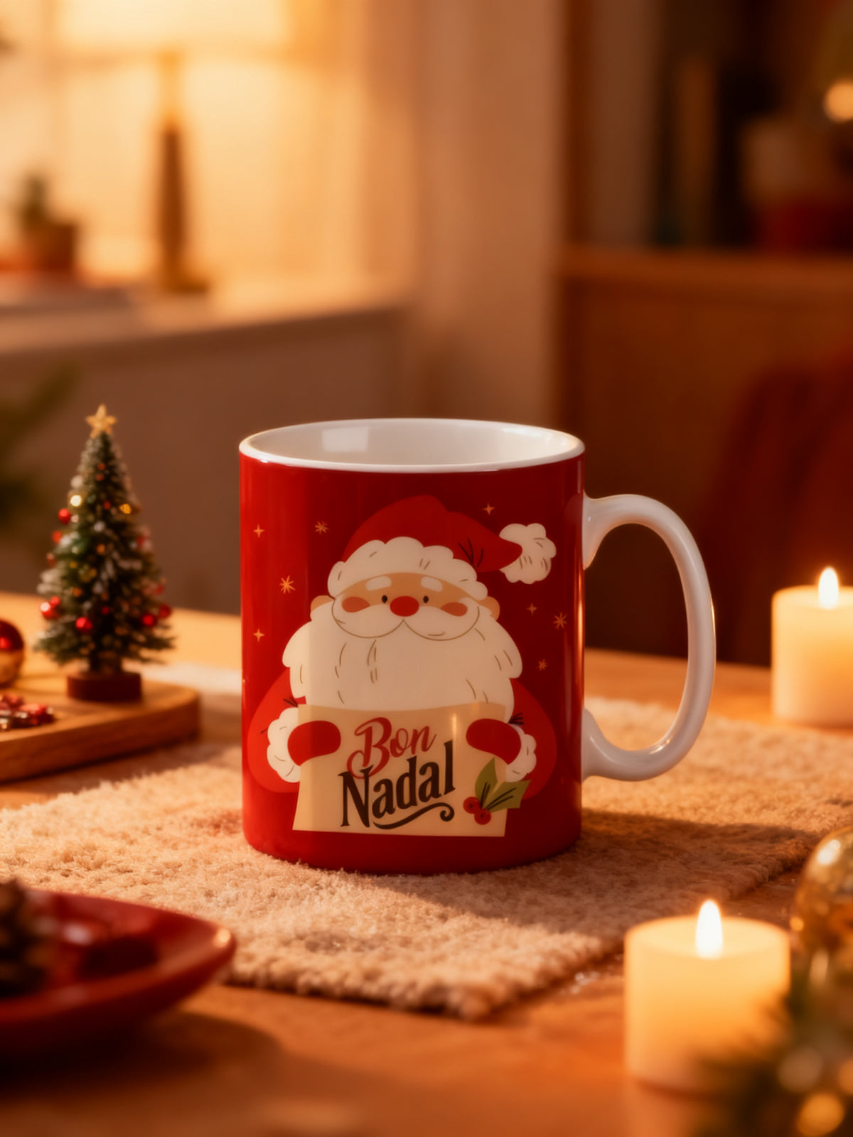 Mug Regalo Pare Noel Navideño CAT