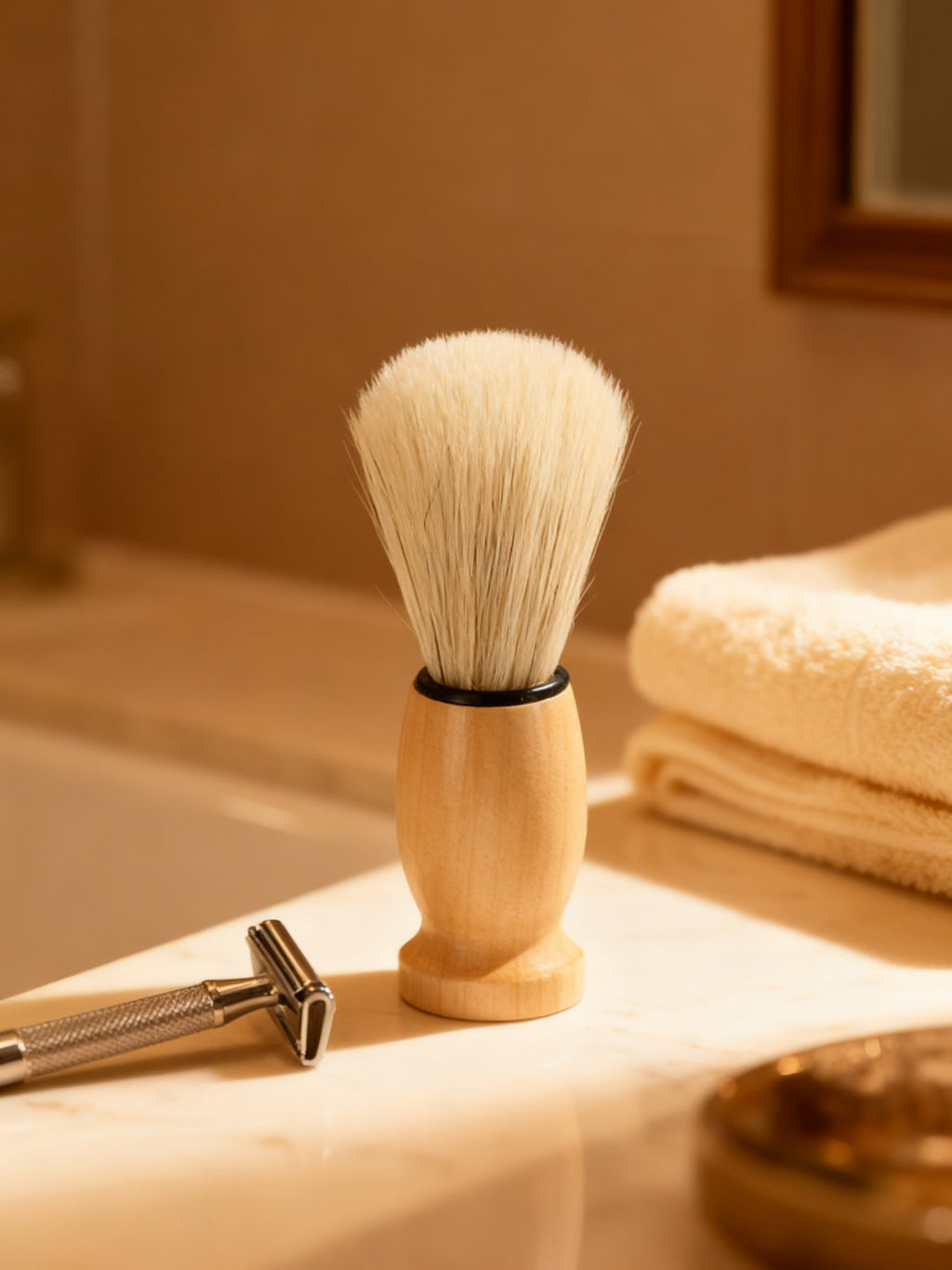 BROCHA DE AFEITADO CON MADERA