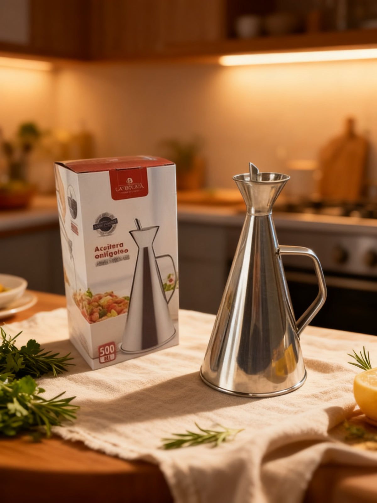 ACEITERA ANTIGOTEO ACERO INOX 500ML