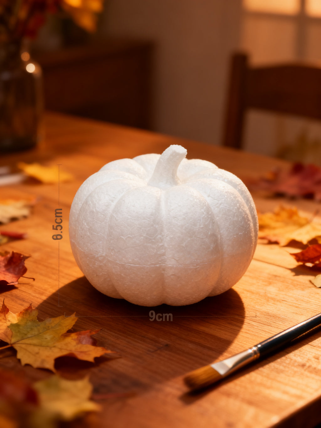 Calabaza de Halloween con Pintura y Pinceles (2 Uds.)