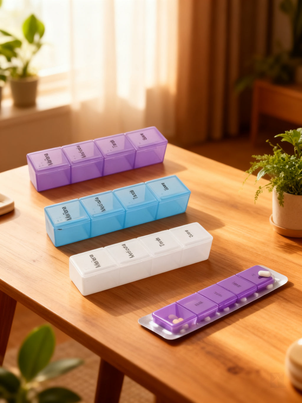 Pastillero de 4 Compartimentos
