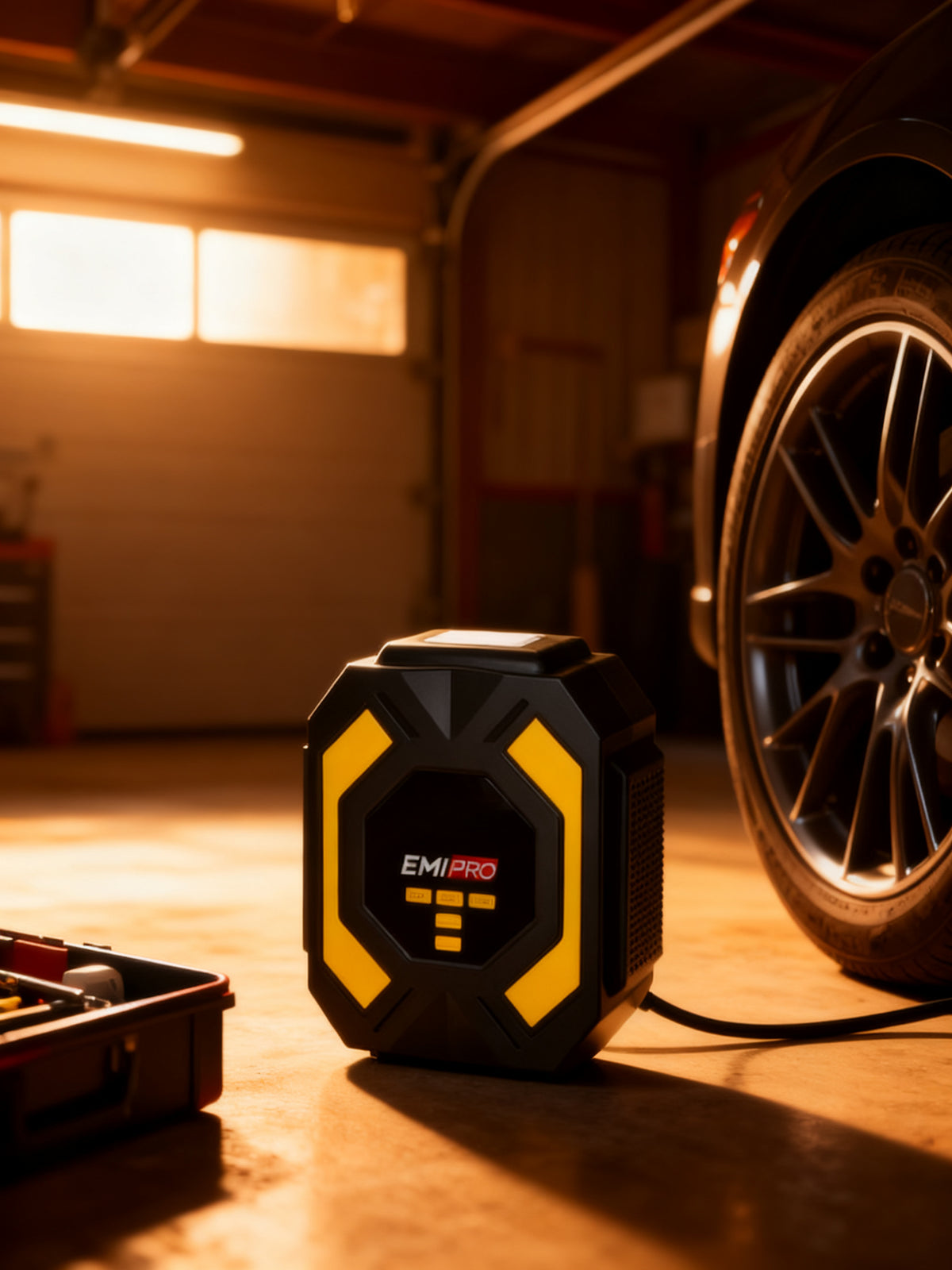 EMI Compresor de Aire Portátil para Neumáticos de Auto