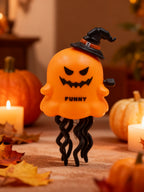 Calabaza Giratoria con Resorte de Halloween