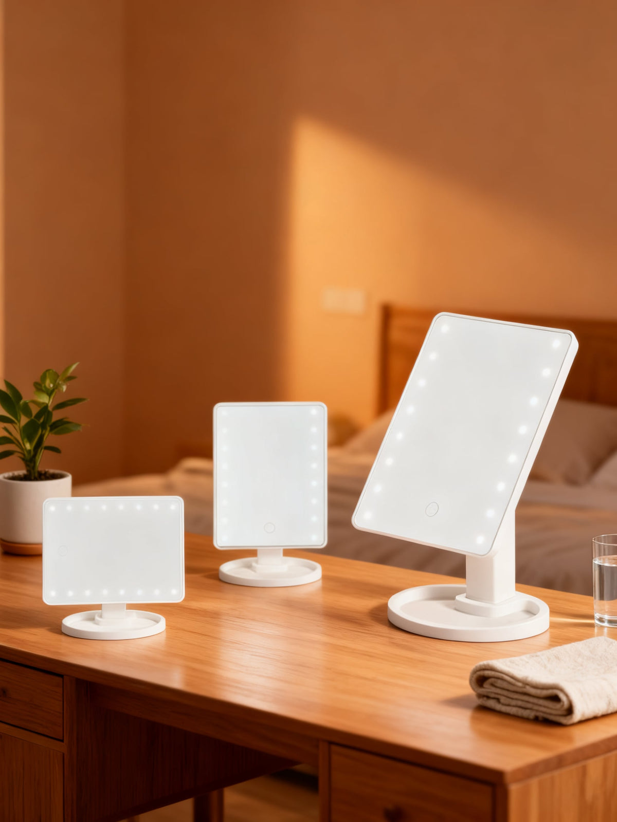 Espejo LED Rectangular Blanco para Baño