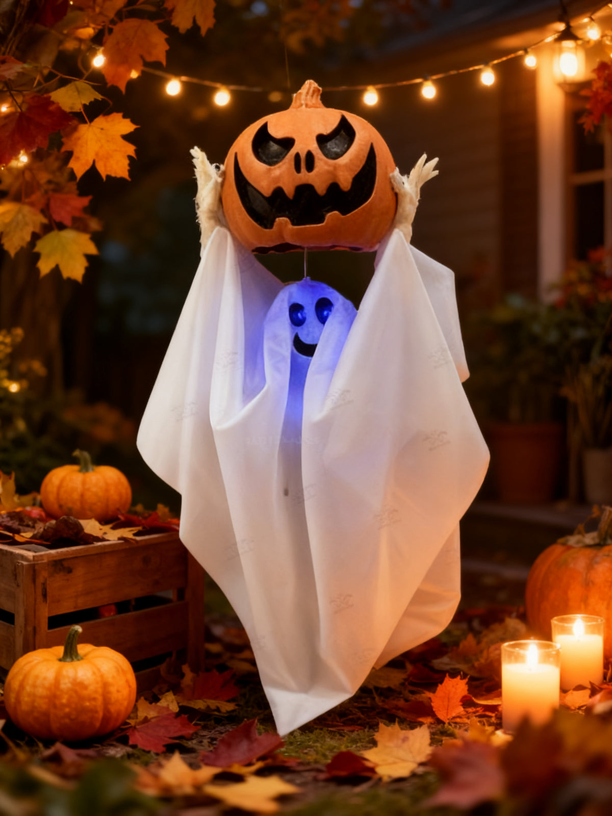 Fantasma Eléctrico Flotante de Halloween (1 Ud.)