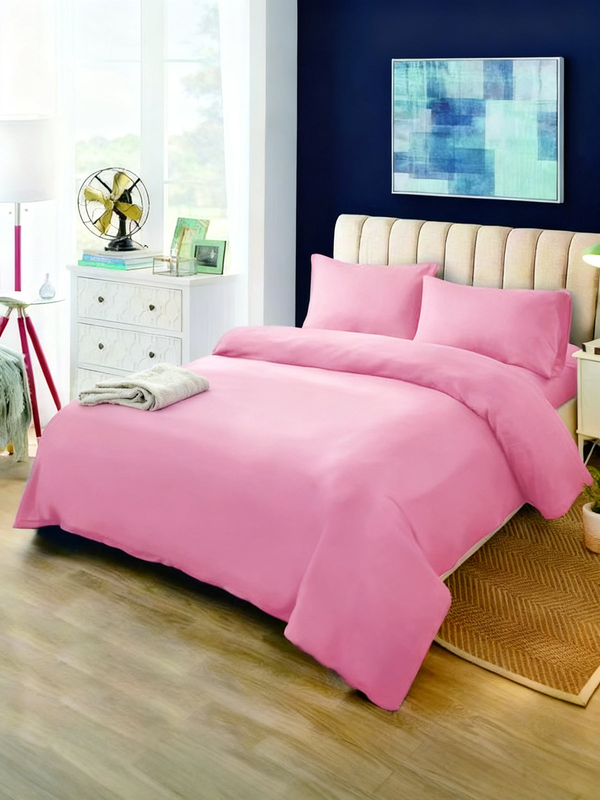 Juego de Funda Nórdica 180cm Rosa