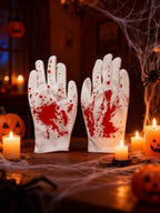 Guantes con Manchas de Sangre para Halloween