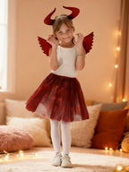 Disfraz de Demonio Rojo para Niñas