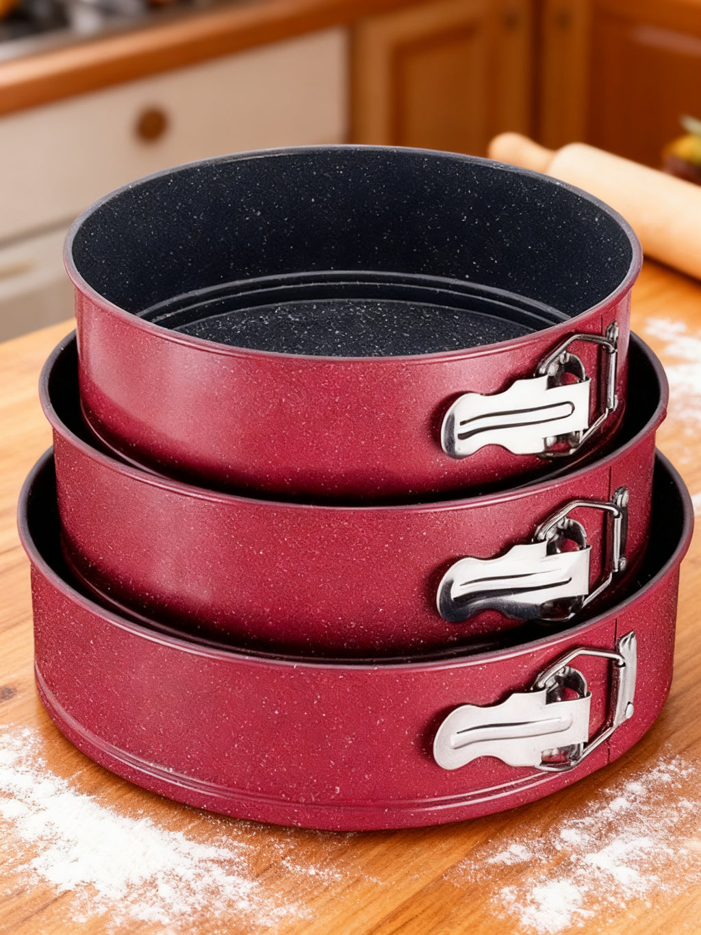 SET 3 MOLDES DESMONTABLES BAKERY