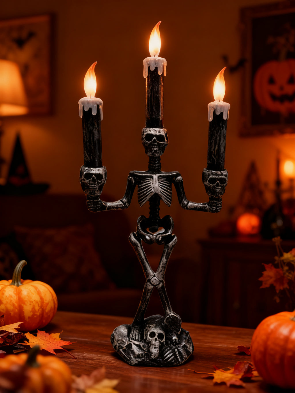Velas de Calavera con 3 Luces