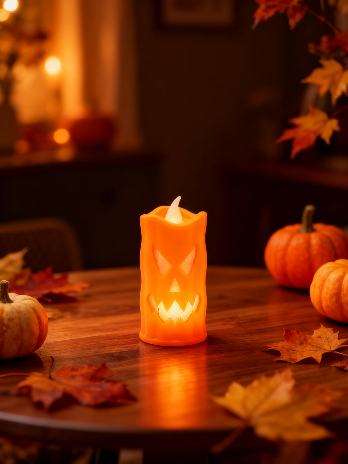 Lámpara de Vela Calabaza Halloween 1pc