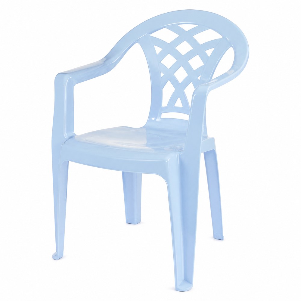 Light blue plastic chair