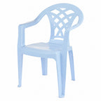 Light blue plastic chair
