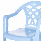 Light blue plastic chair