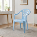 Light blue plastic chair