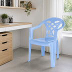 Light blue plastic chair