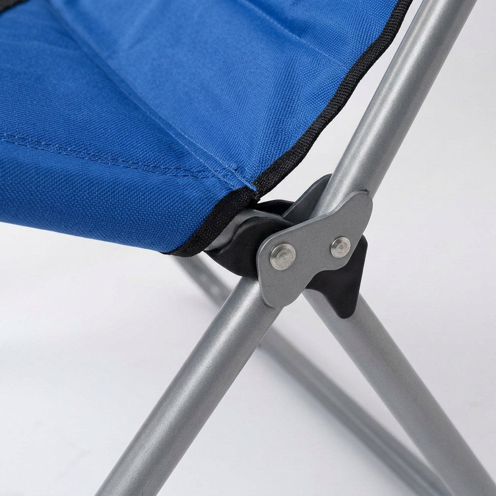 Blue folding chair