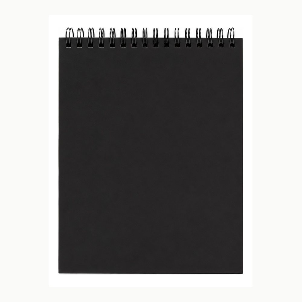 Cuaderno de Dibujo Sgrafito A5 Negro | Fondo Negro Puro | Arte Creativo para Niños y Adultos