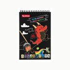 A5 Gloria Scratch Art Notebook | Stick Included | Creative Art for Kids & Family