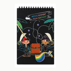 Cuaderno de Dibujo Sgrafito A5 | Diseño Pirata | Arte Creativo para Niños y Adultos