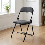 Padded folding chair