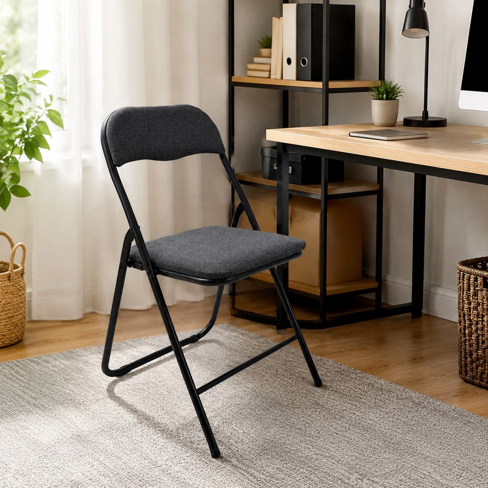 Padded folding chair