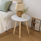 Mesa Auxiliar Moderna | Superficie Resistente y Patas de Madera | Salón y Dormitorio