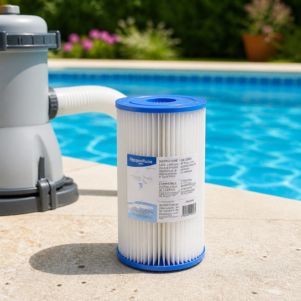 Filtro de Cartucho para Piscina Premium | Piscinas Medianas y Grandes | Larga Vida Útil