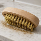 Metal Brush with Steel Bristles | Wooden Handle | Cleaning Metal, Rust, and Hardware