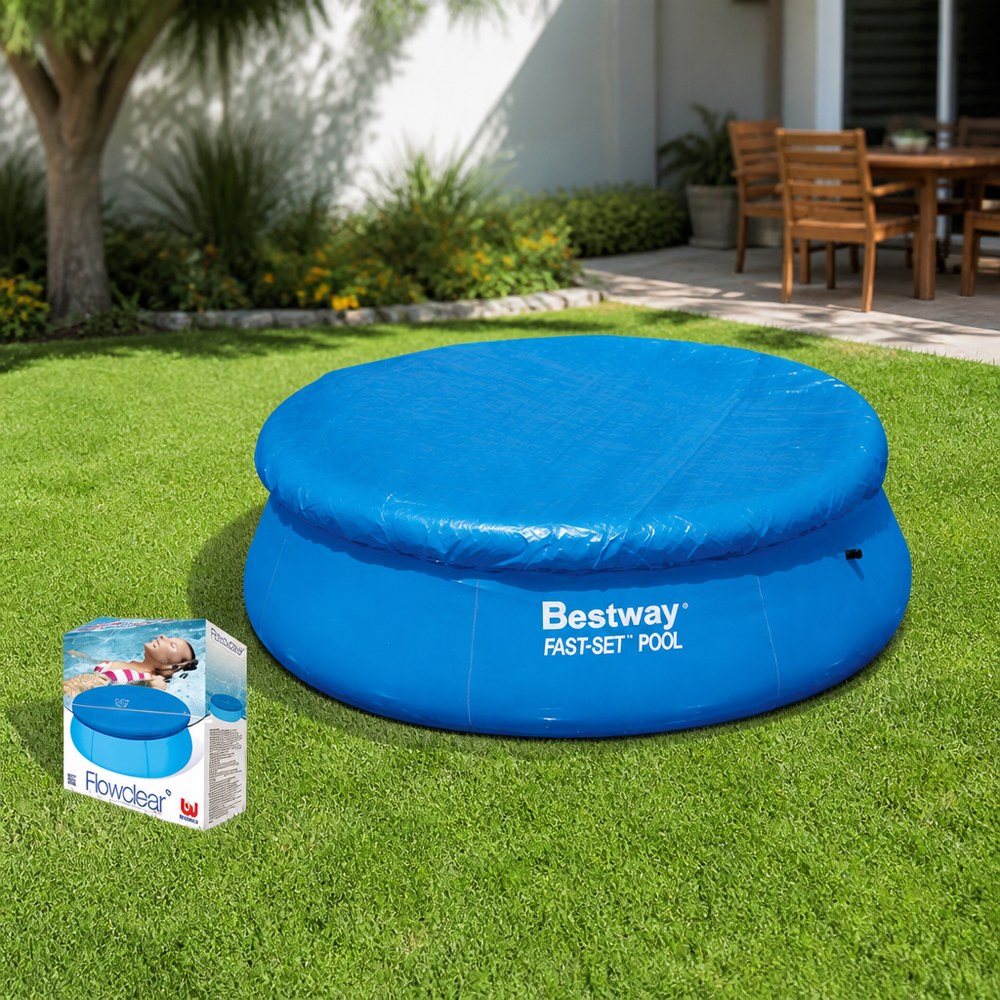 Cubierta para Piscina Bestway | Protección Todo el Año para Piscinas de Montaje Rápido