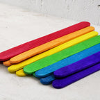 Palos de madera coloridos 1x11.4cm