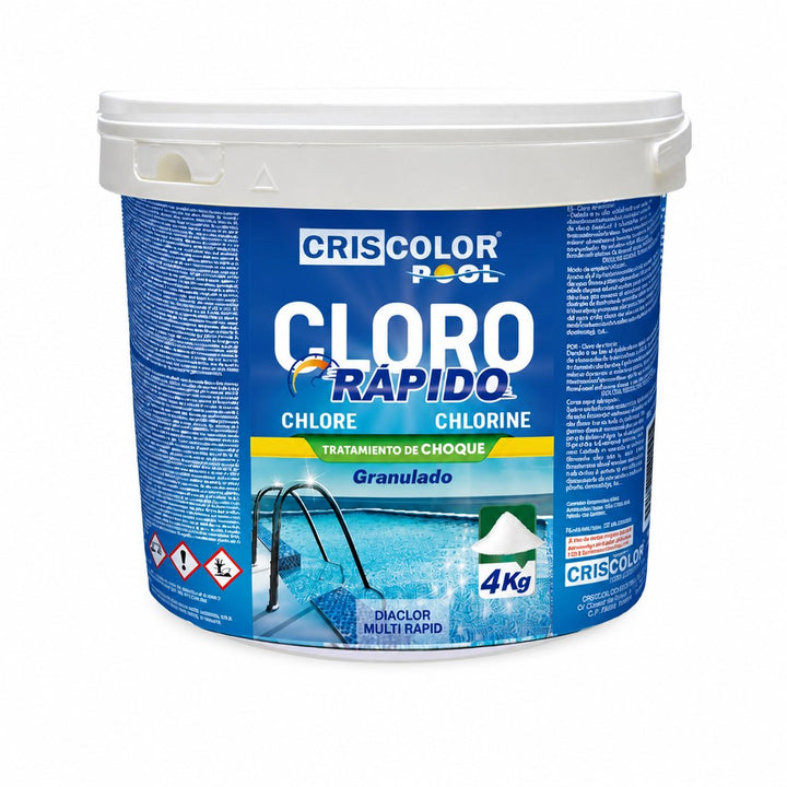 Cloro Granulado para Piscina - imagenes de producto y uso