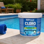 Cloro Granulado Rápido para Piscina 4 Kg | Tratamiento de Choque | Doméstica y Comercial