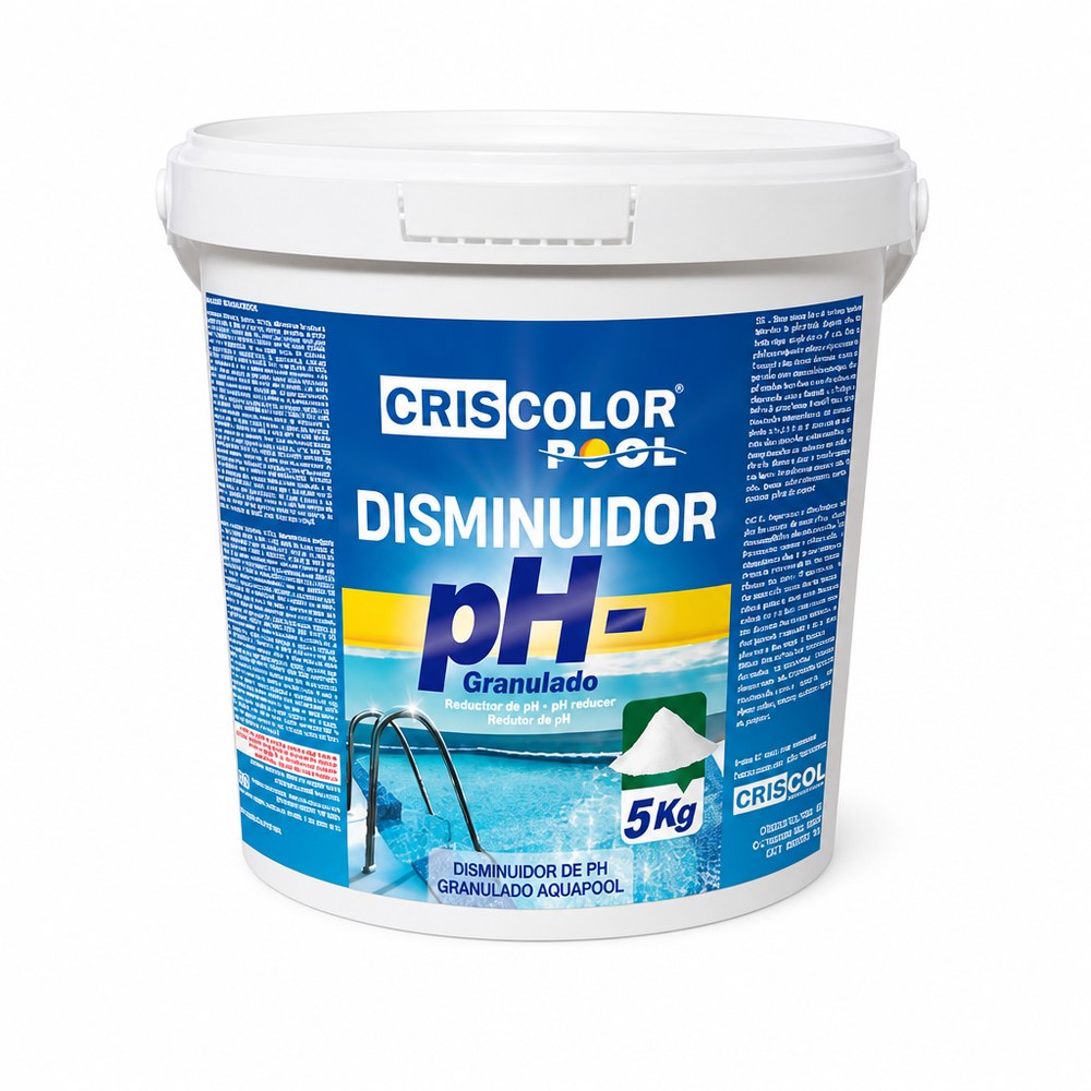 Reductor de pH Granulado para Piscina 5 Kg | Control de pH | Doméstica y Comercial