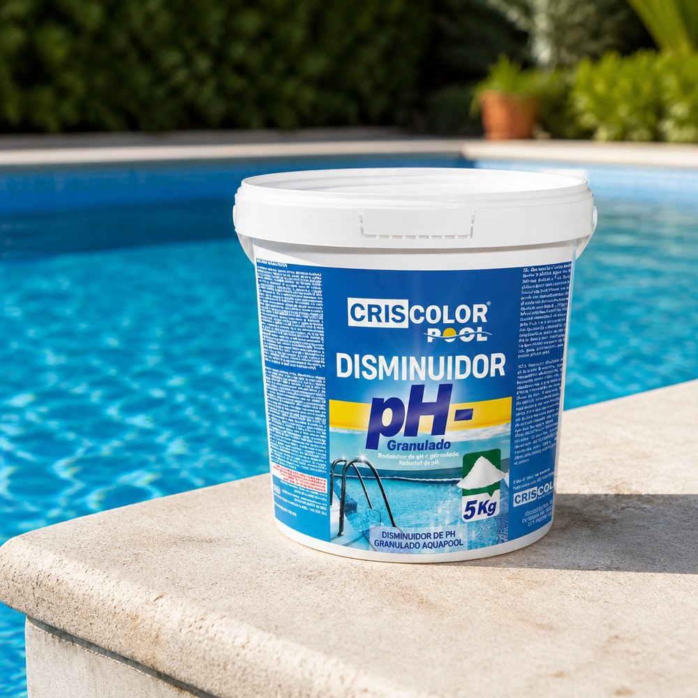 Reductor de pH Granulado para Piscina 5 Kg | Control de pH | Doméstica y Comercial
