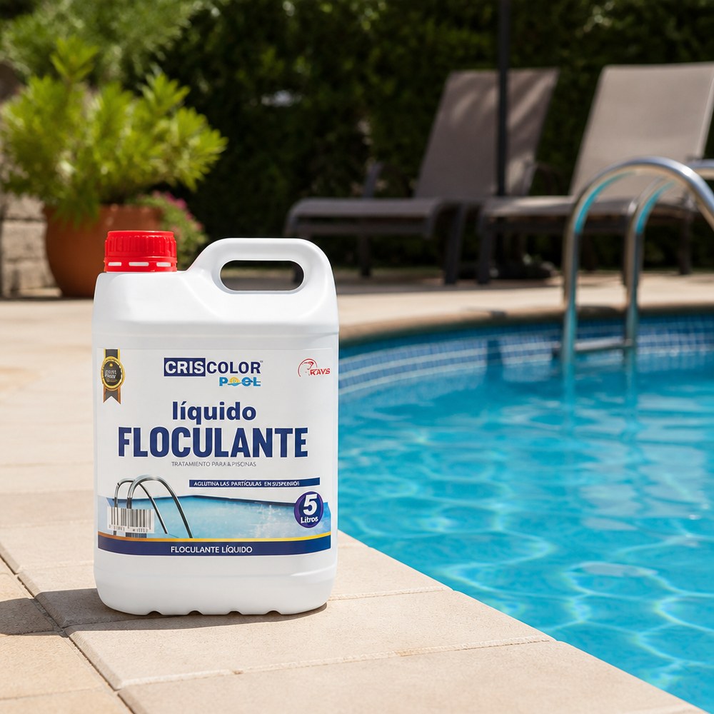Floculante Líquido para Piscina 5 L | Clarifica el Agua | Doméstica y Comercial