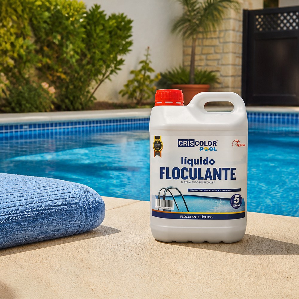Floculante Líquido para Piscina 5 L | Clarifica el Agua | Doméstica y Comercial