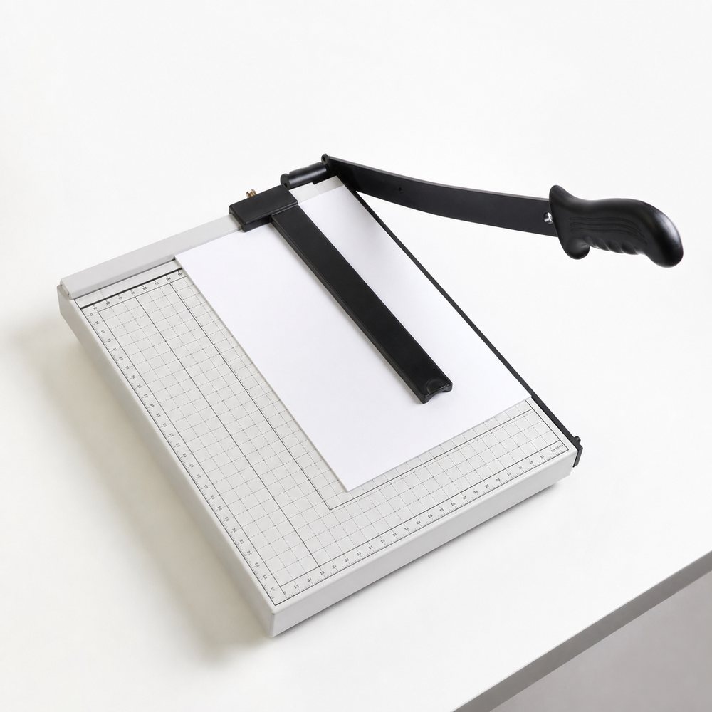 Cortapapeles Manual A4 con Palanca | Plataforma con Escala | Oficina, Arte y Manualidades